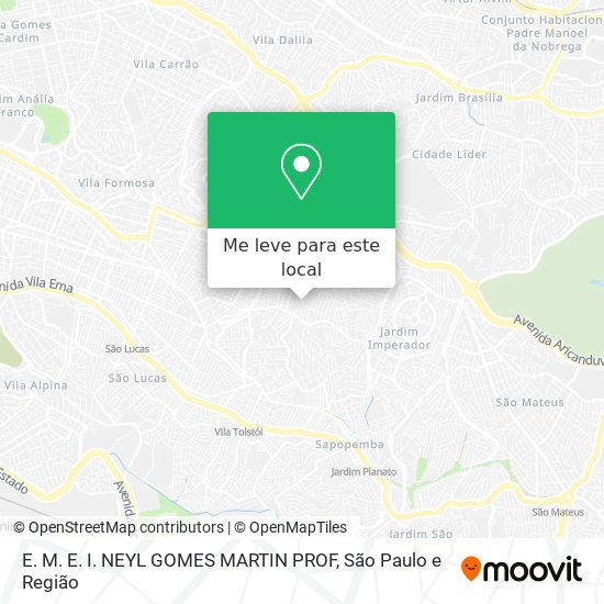 E. M. E. I. NEYL GOMES MARTIN PROF mapa