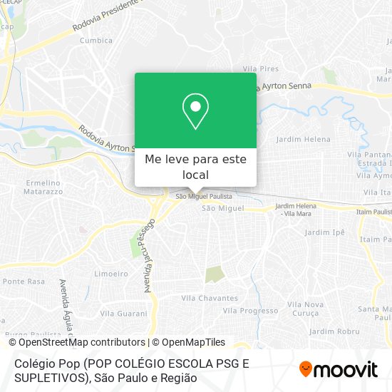 Colégio Pop (POP COLÉGIO ESCOLA PSG E SUPLETIVOS) mapa