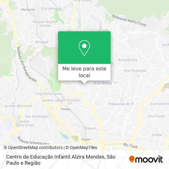 Centro de Educação Infantil Alzira Mendes mapa