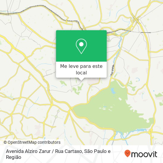 Avenida Alziro Zarur / Rua Cartaxo mapa