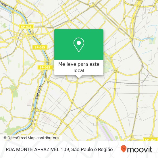 RUA MONTE APRAZIVEL 109 mapa