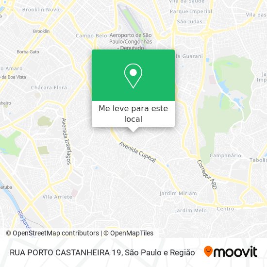 RUA PORTO CASTANHEIRA  19 mapa