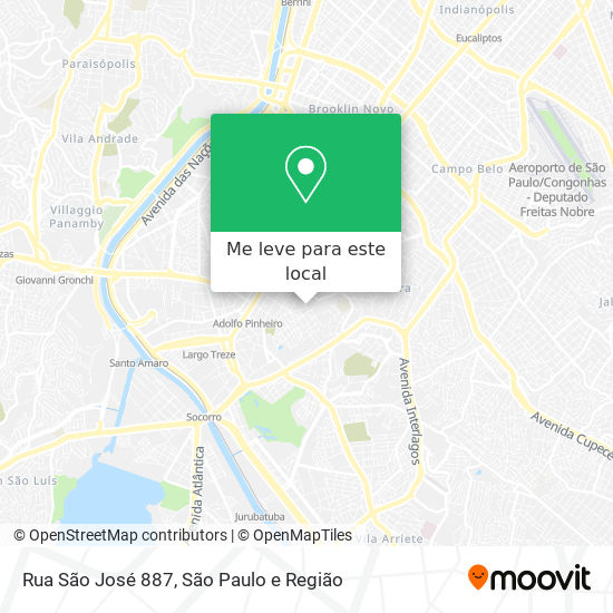 Rua São José 887 mapa