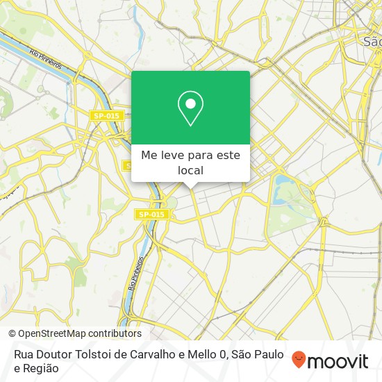 Rua Doutor Tolstoi de Carvalho e Mello 0 mapa