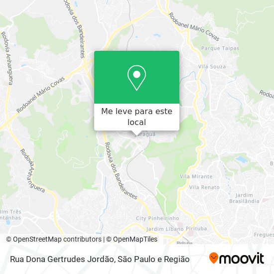 Rua Dona Gertrudes Jordão mapa