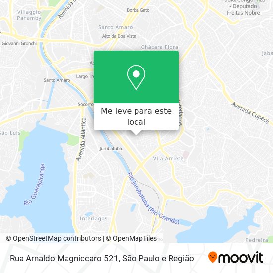 Rua Arnaldo Magniccaro 521 mapa