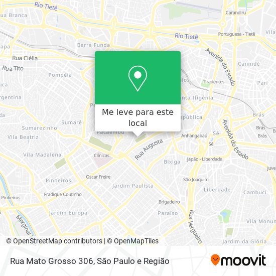 Rua Mato Grosso 306 mapa