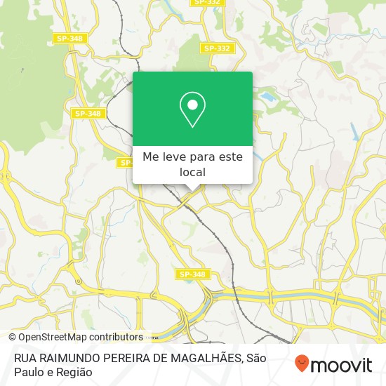 RUA RAIMUNDO PEREIRA DE MAGALHÃES mapa