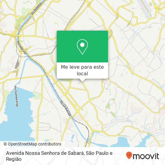 Avenida Nossa Senhora de Sabará mapa