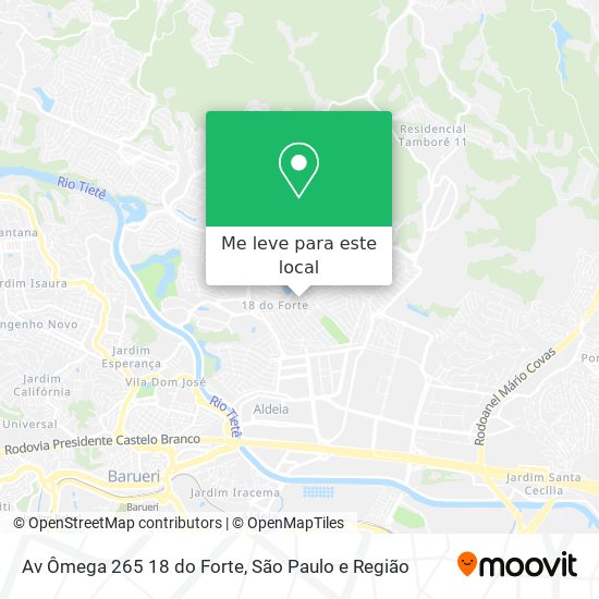 Av  Ômega  265   18 do Forte mapa