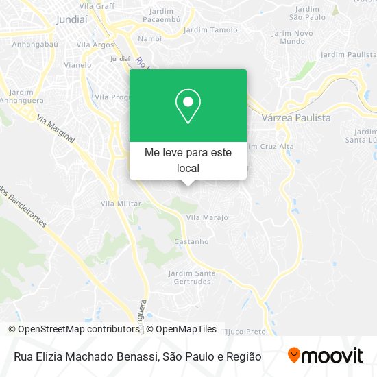 Rua Elizia Machado Benassi mapa