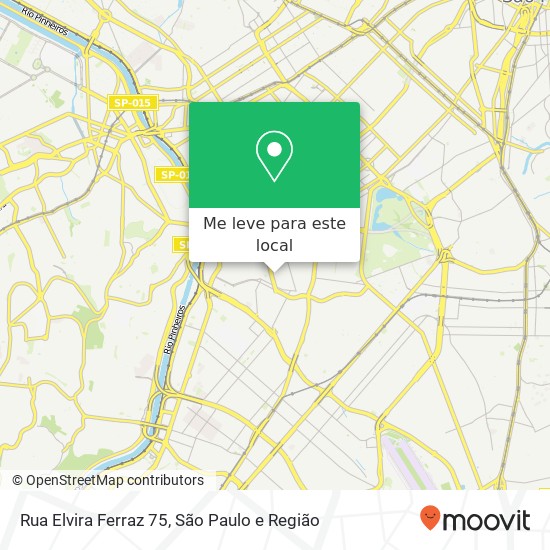 Rua Elvira Ferraz  75 mapa
