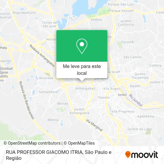 RUA PROFESSOR GIACOMO ITRIA mapa