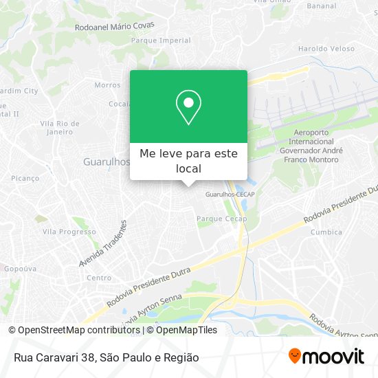 Rua Caravari 38 mapa