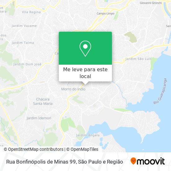 Rua Bonfinópolis de Minas 99 mapa