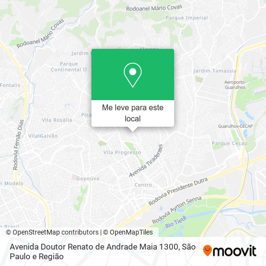 Avenida Doutor Renato de Andrade Maia 1300 mapa