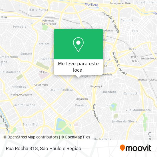 Rua Rocha 318 mapa