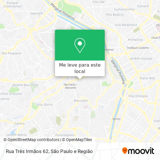 Rua  Três Irmãos 62 mapa