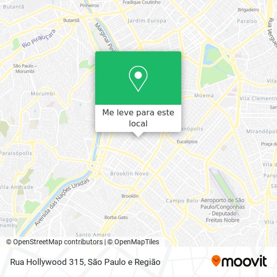 Rua Hollywood 315 mapa