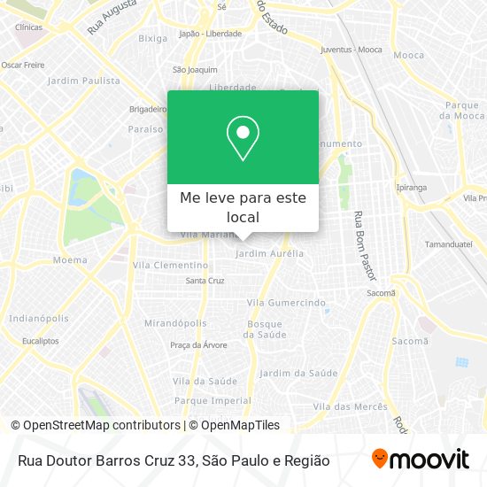 Rua Doutor Barros Cruz 33 mapa