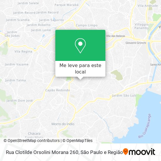 Rua Clotilde Orsolini Morana 260 mapa