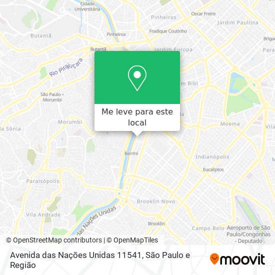 Avenida das Nações Unidas  11541 mapa