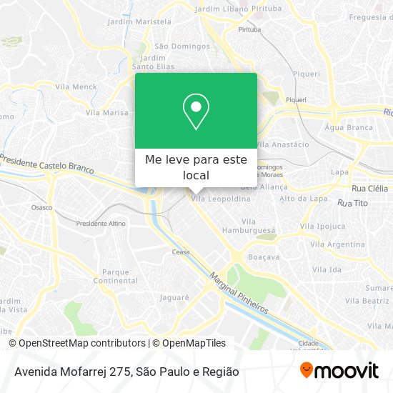 Avenida Mofarrej 275 mapa