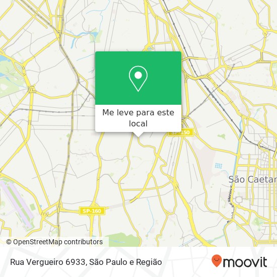 Rua Vergueiro  6933 mapa