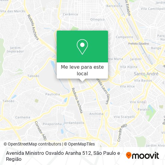 Avenida Ministro Osvaldo Aranha 512 mapa