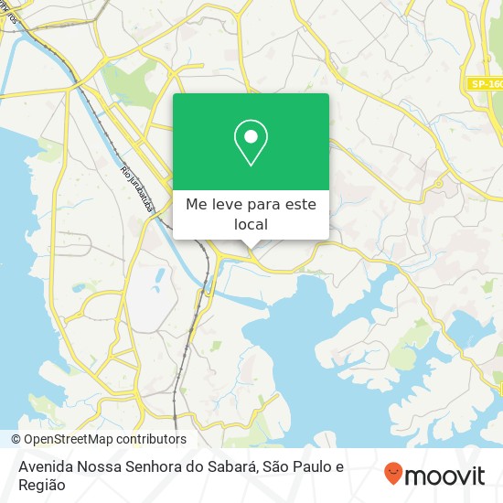 Avenida Nossa Senhora do Sabará mapa