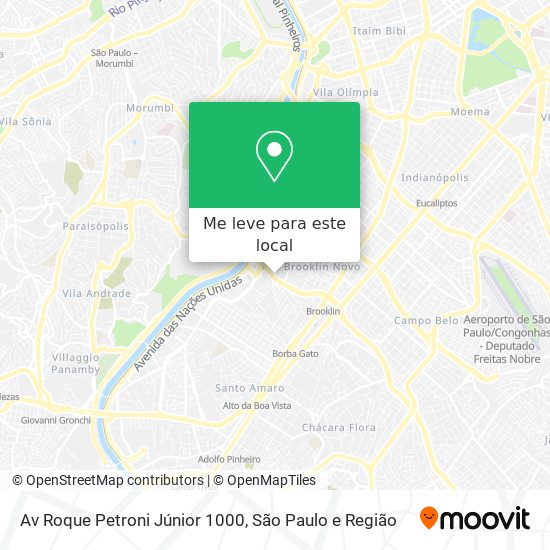 Av  Roque Petroni Júnior  1000 mapa