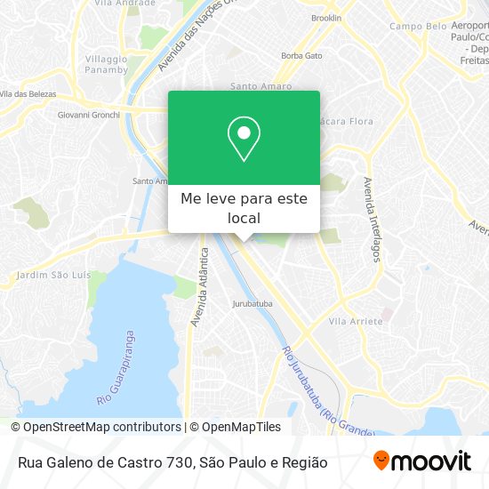 Rua Galeno de Castro  730 mapa