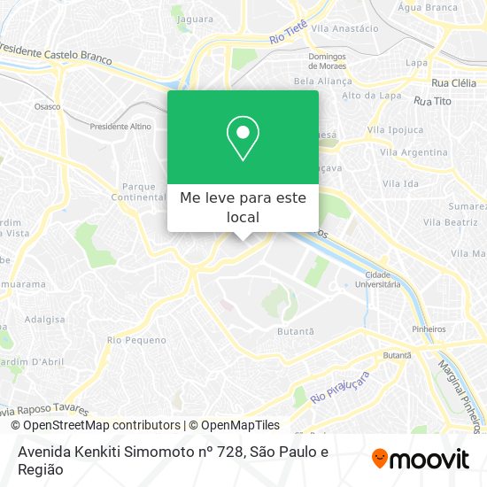 Avenida Kenkiti Simomoto  nº 728 mapa