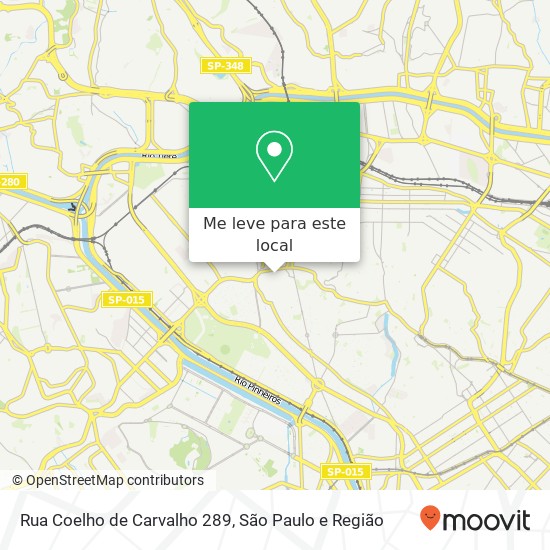 Rua Coelho de Carvalho 289 mapa