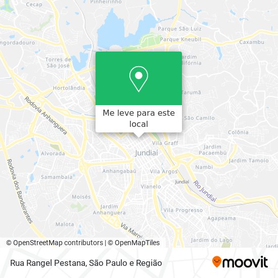 Rua Rangel Pestana mapa