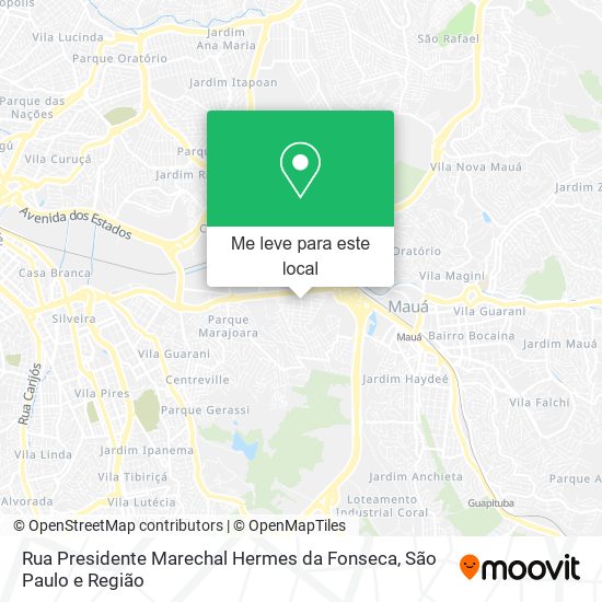 Rua Presidente Marechal Hermes da Fonseca mapa