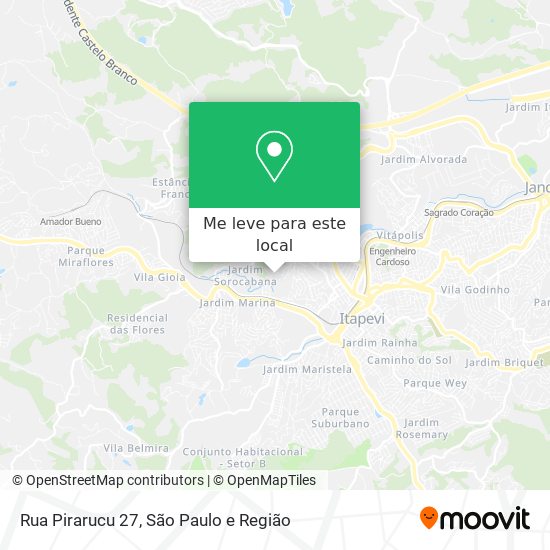 Rua Pirarucu 27 mapa