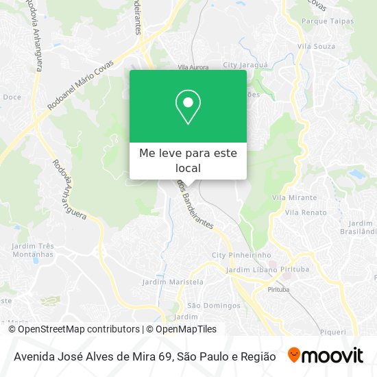 Avenida José Alves de Mira 69 mapa