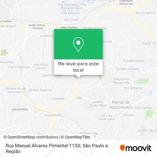 Rua Manuel Álvares Pimentel 1150 mapa