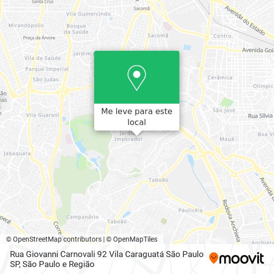 Rua Giovanni Carnovali  92   Vila Caraguatá   São Paulo   SP mapa