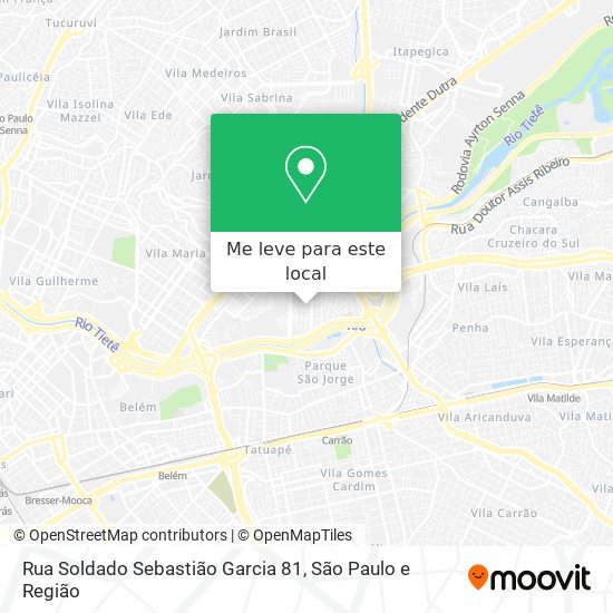 Rua Soldado Sebastião Garcia 81 mapa