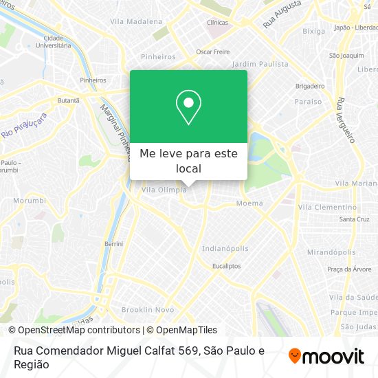 Rua Comendador Miguel Calfat  569 mapa