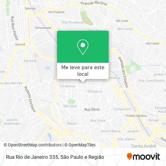 Rua Rio de Janeiro 335 mapa