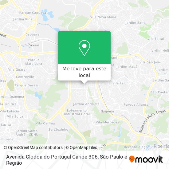 Avenida Clodoaldo Portugal Caribe 306 mapa
