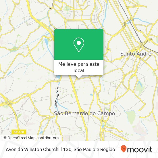 Avenida Winston Churchill 130 mapa