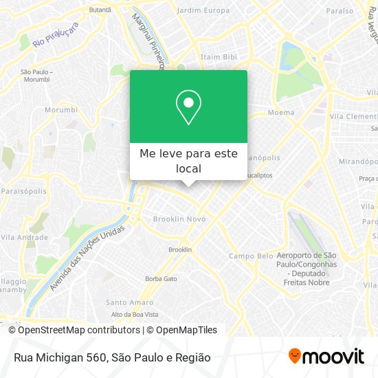 Rua Michigan 560 mapa