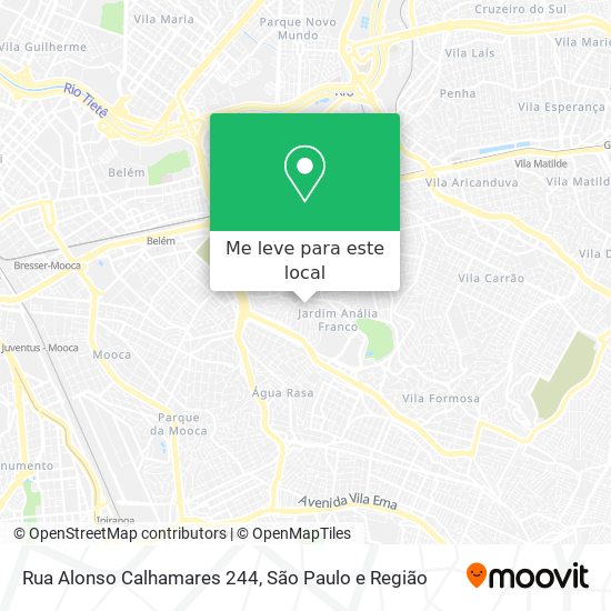 Rua Alonso Calhamares 244 mapa