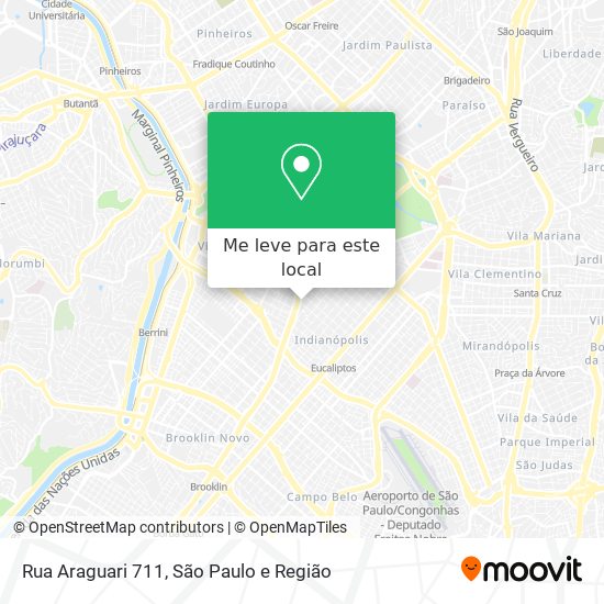 Rua Araguari 711 mapa