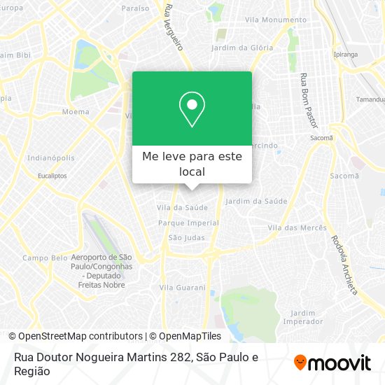 Rua Doutor Nogueira Martins 282 mapa