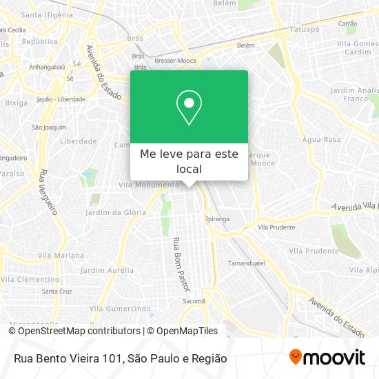 Rua Bento Vieira 101 mapa